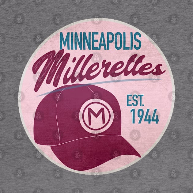 Minneapolis Millerettes • AAGPBL Hat by The MKE Rhine Maiden